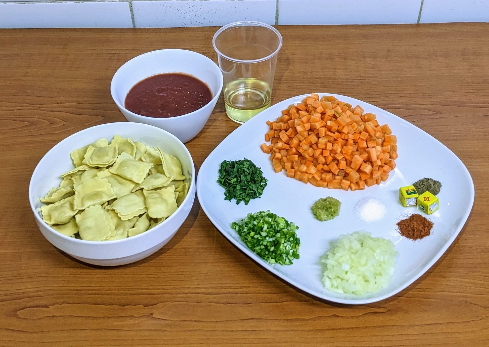 Ravioli with Creamy Tomato Sauce