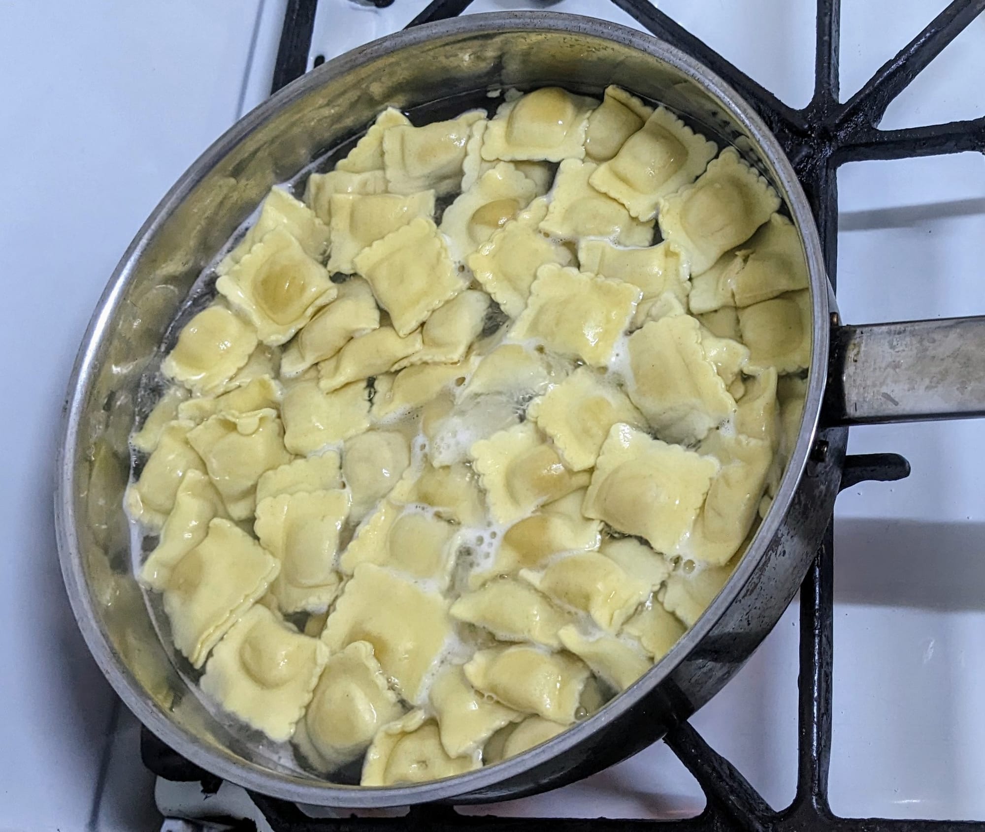 Ravioli with Creamy Tomato Sauce