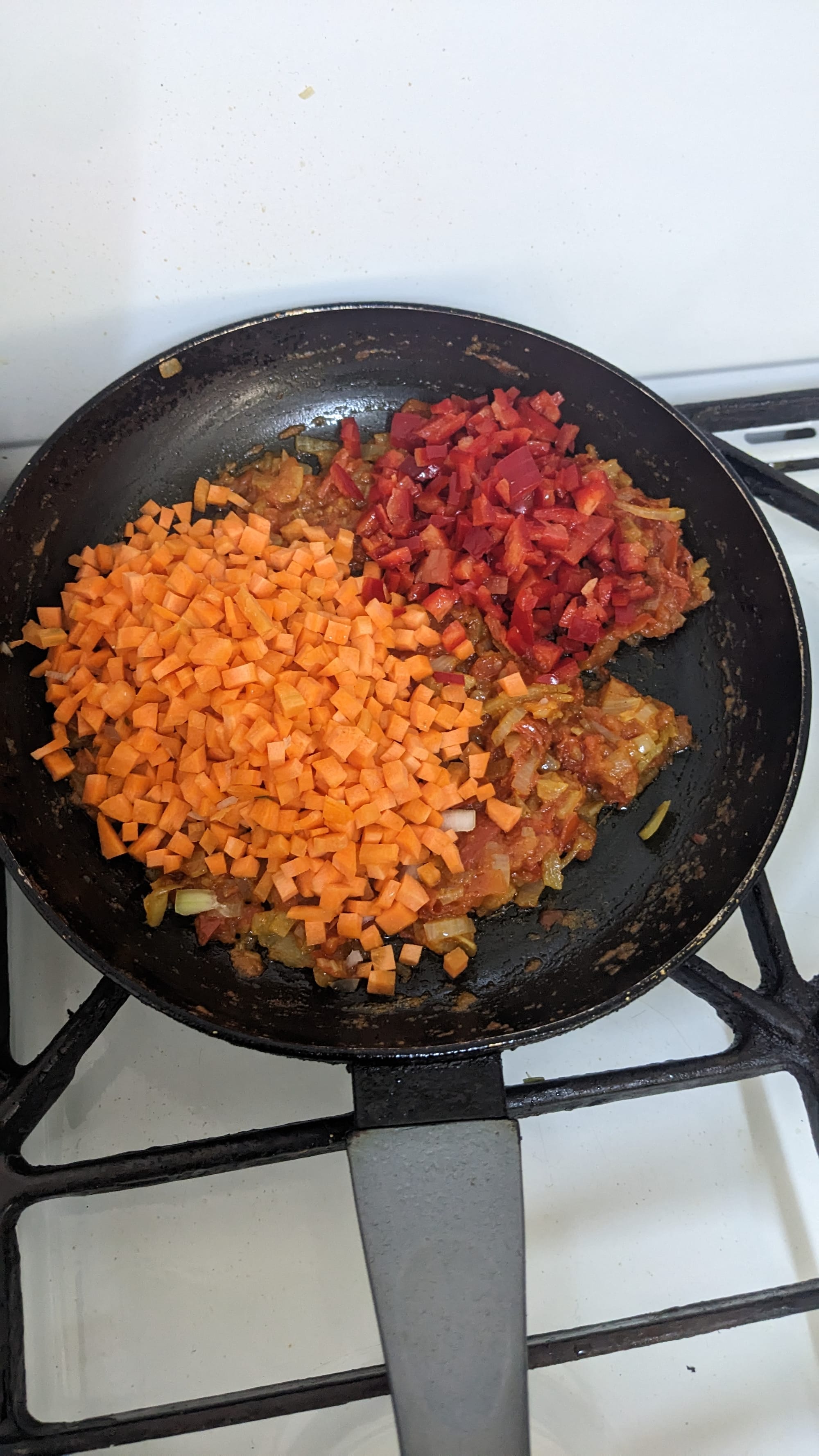 Potato Fries and Veggie Scramble