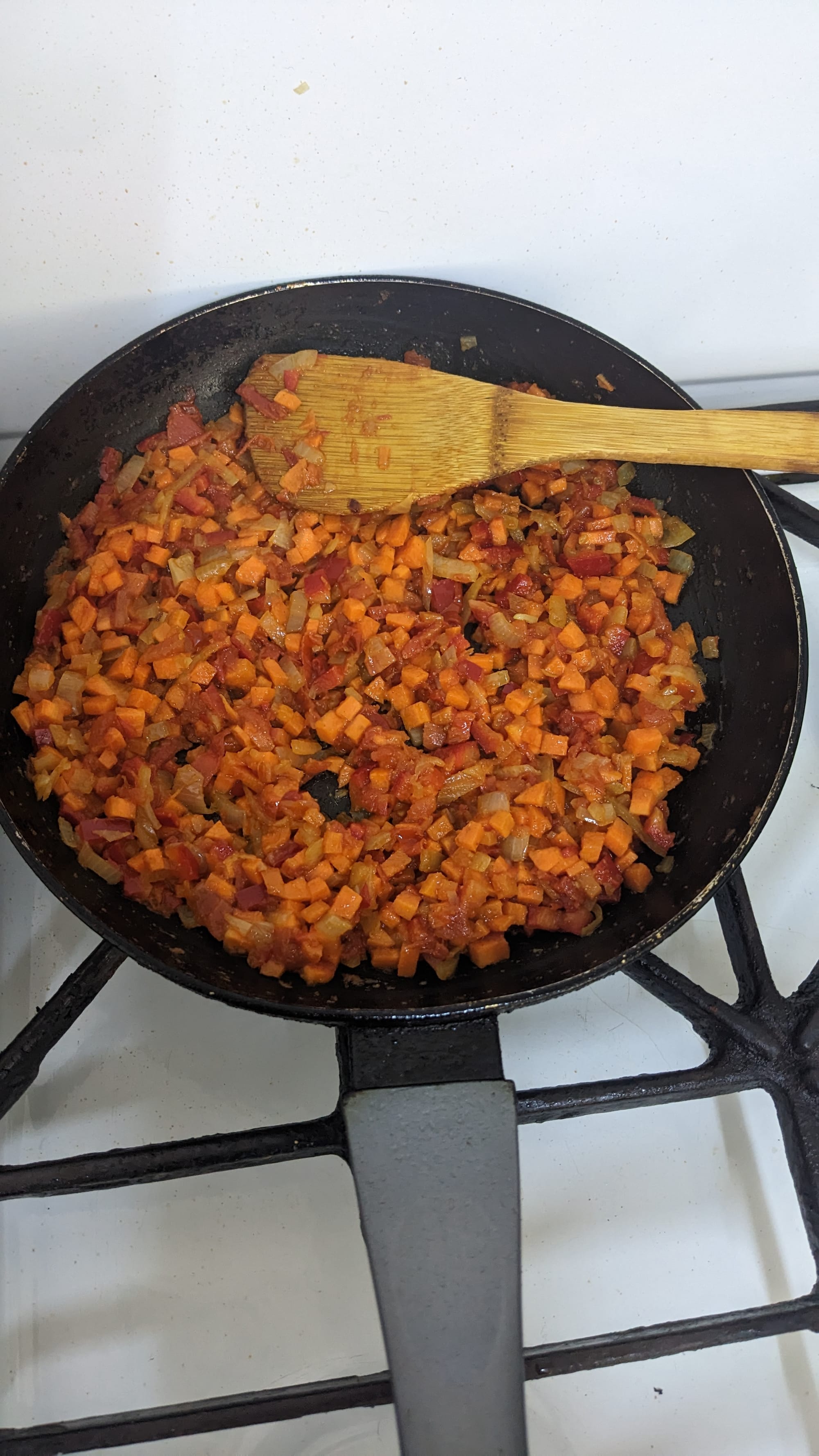 Potato Fries and Veggie Scramble