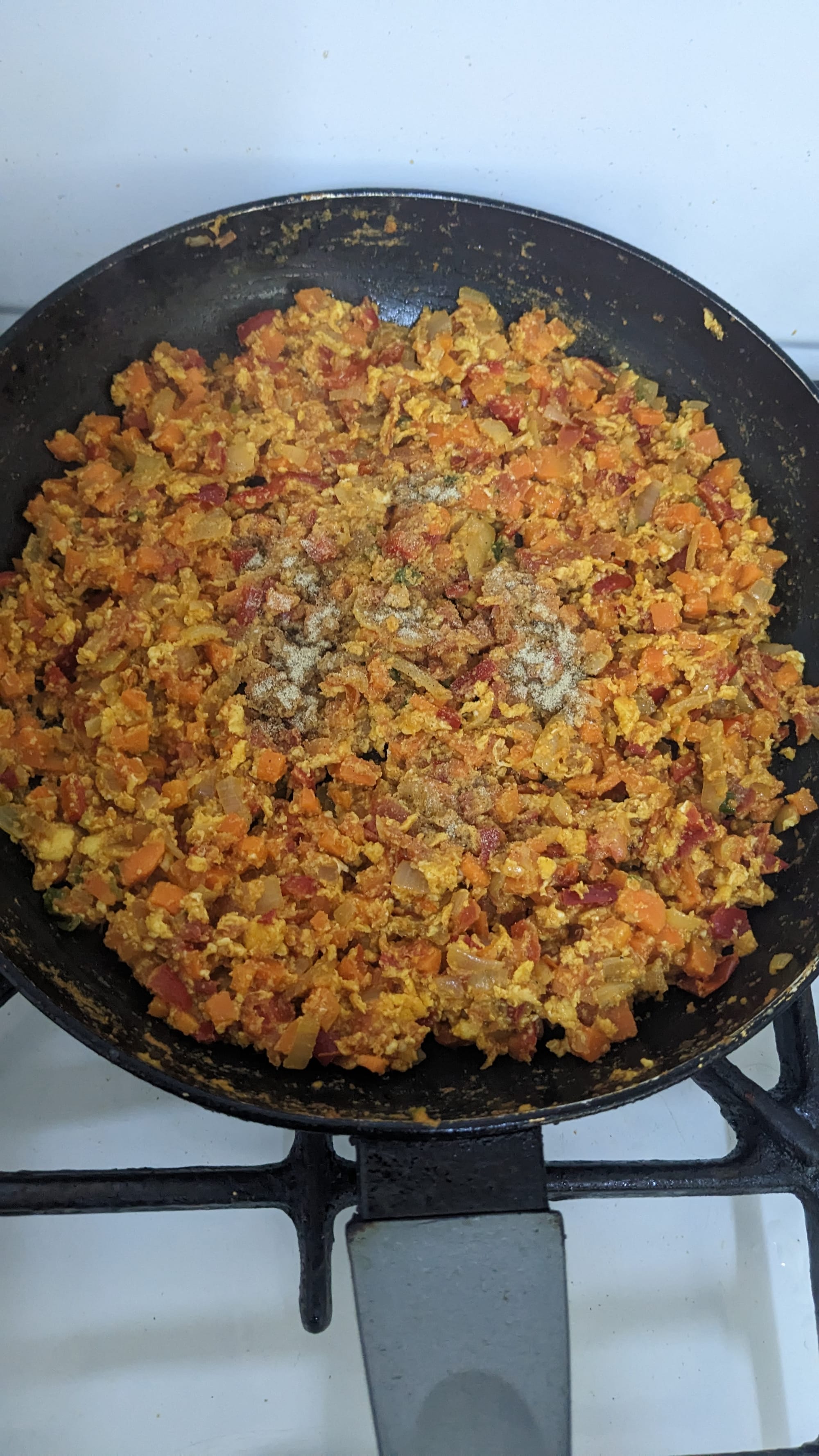 Potato Fries and Veggie Scramble