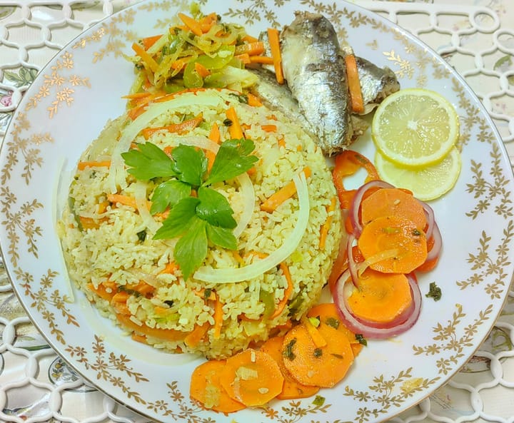 Rice with Mixed Vegetables.